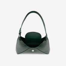 Load image into Gallery viewer, Stella Shoulder Bag - Dark Green Croc